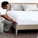 preview thumbnail 7 of 5, Bare Home Double Brushed Deep Pocket Fitted Sheet