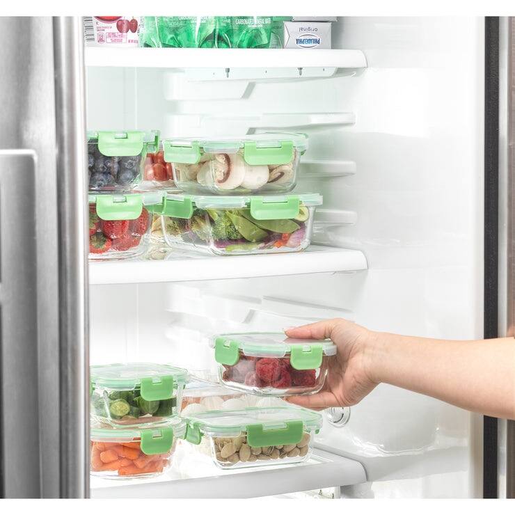 JoyFul 24 Piece Glass Food Storage Containers Set with Airtight Lids