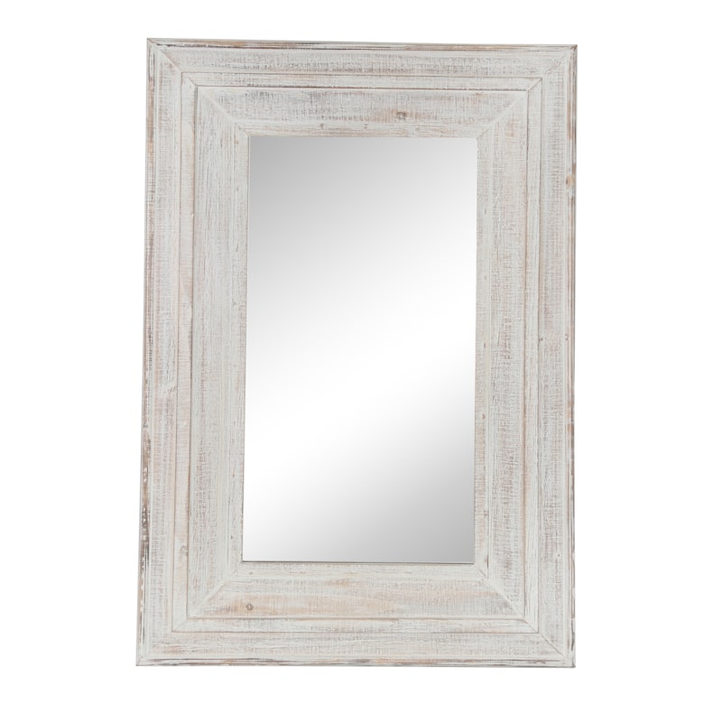 Sagebrook Home Decorative Wall Mirror with Wood Frame for Entryway, Bedroom, Living Room or Bathroom