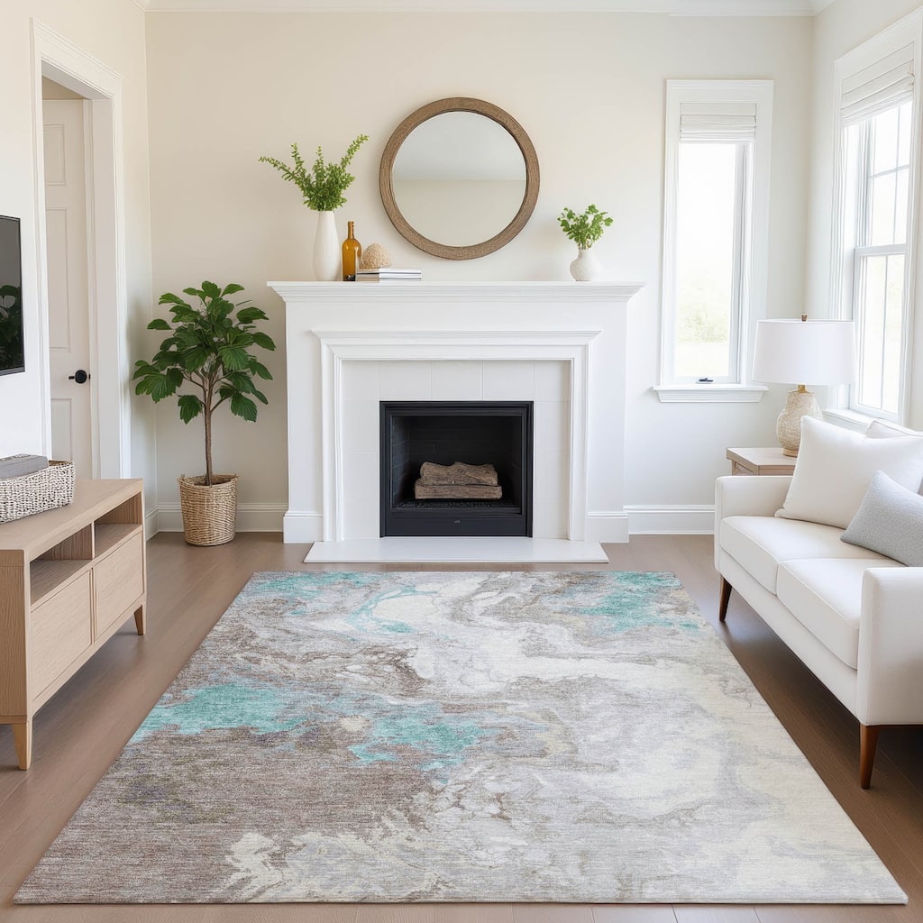 Premium Washable Super Soft Abstract Contemporary Mayfield Rug