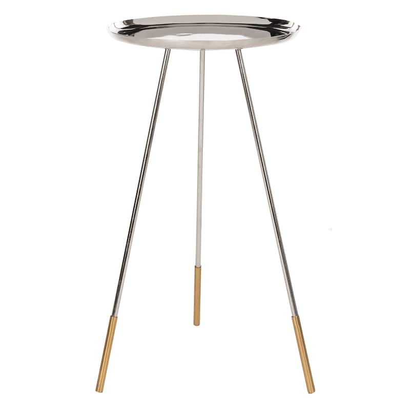 SAFAVIEH Karolyn Side Table - 16Wx16Dx28H - Nickle