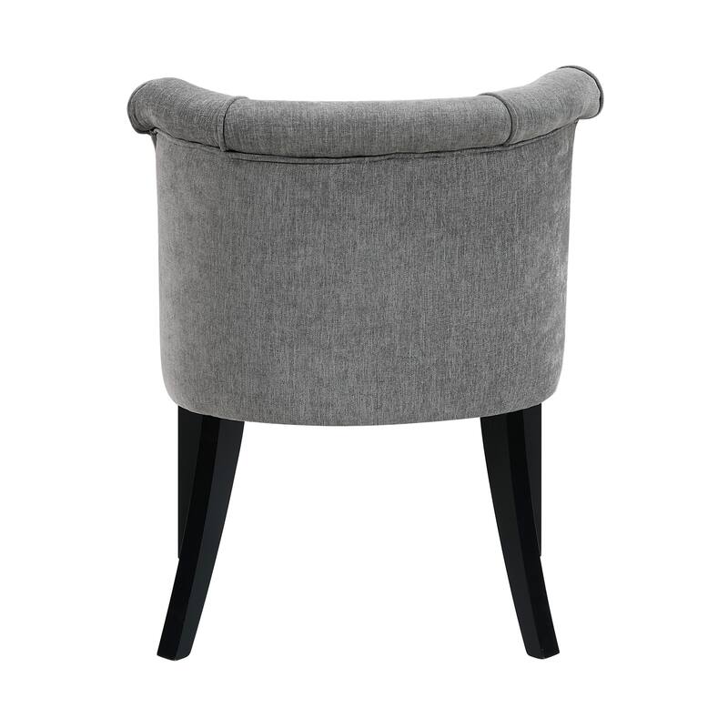 Camden 25" Textured Accent Chair - Espresso Finish Solid Wood Legs