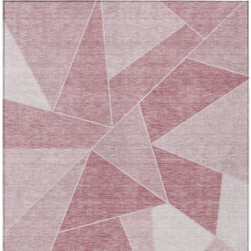 HomeRoots Geometric Transitional Rectangle Outdoor Rug