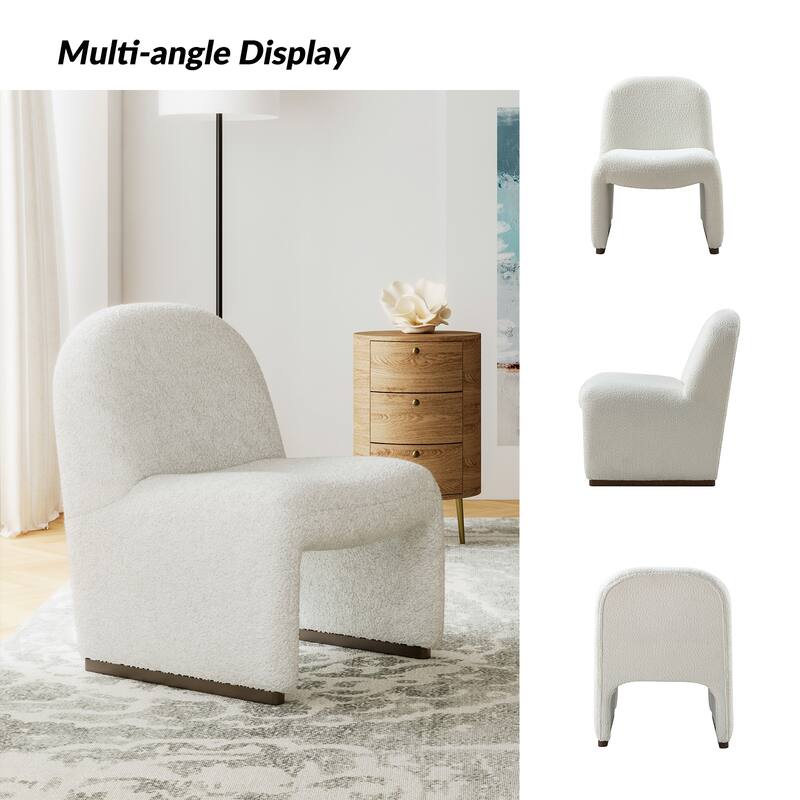 Roberto Mid-century Accent Chair with Hardwood Legs by HULALA HOME