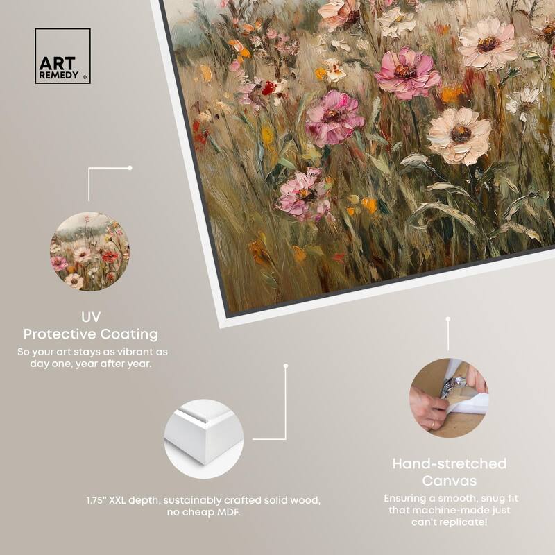 Vintage Blooms I Canvas by Art Remedy