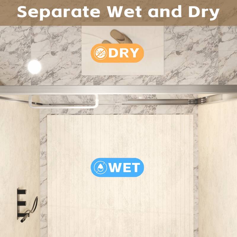 Premium Double Sliding Shower Door with Advanced Safety Features and Stylish Design