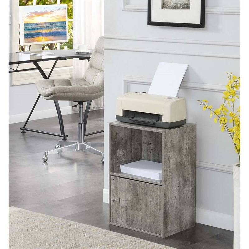 Storage Cabinet 1 Door - Modern Asian Decor - 12"D x 39.5"W x 31.5"H - Black Finish