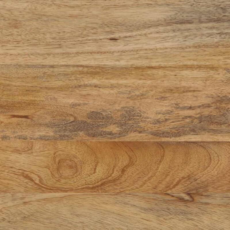 vidaXL Bedside Cabinet Brown Solid Mango Wood 19.7x13.0x23.6 in