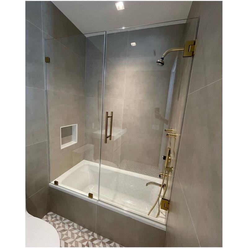 CEL 8" x 8" Stainless Steel Ladder Style Back to Back Pull Handle for Shower Door