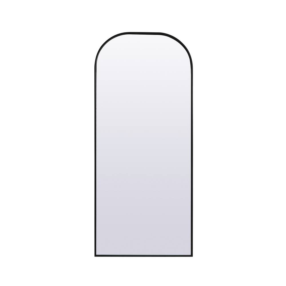 Indigo Home Metal Frame Arch Full Length Mirror 28x66 Inch