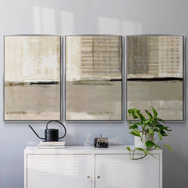 Across the Abstract Bay I - Multi Piece Framed Canvas
