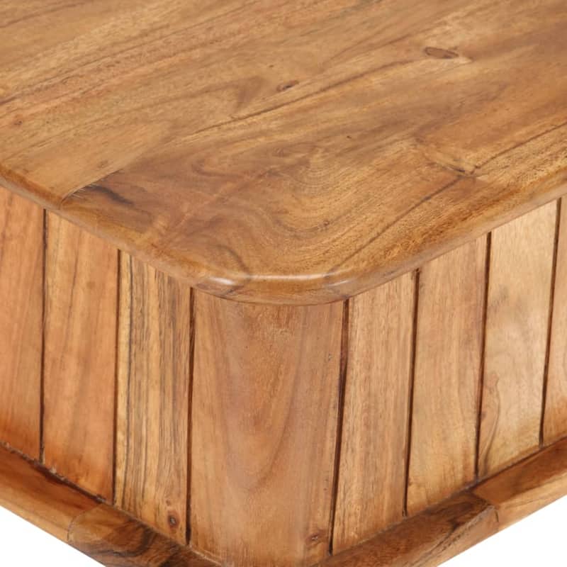 vidaXL Coffee Table 39.4"x19.7"x15.7" Solid Acacia Wood