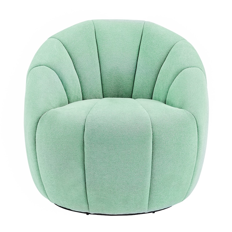 Art Leon Modern Swivel Barrel Chair