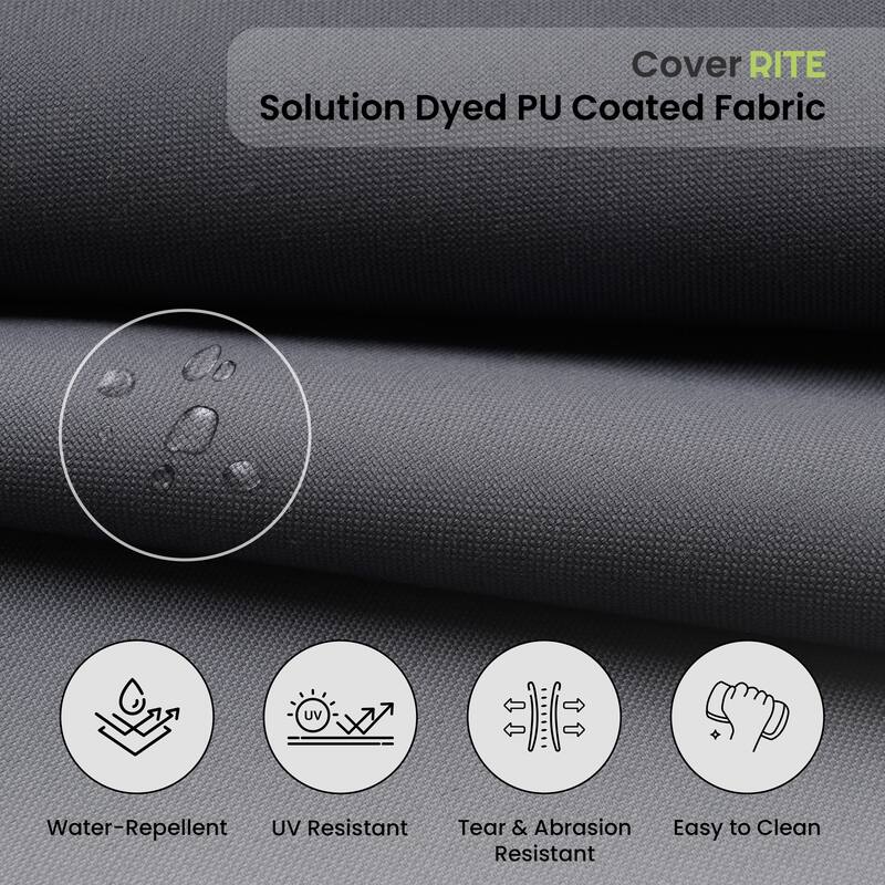 Forever Patio Outdoor Wicker Sofa Seating Group Furniture Cover Set (Set of 8) - 30 x 77 x 33