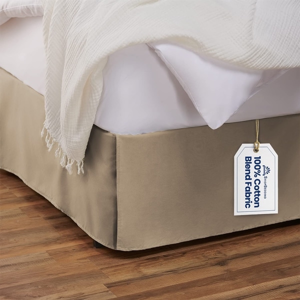 Cotton bed skirt king top