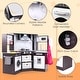 preview thumbnail 6 of 17, Costway Wooden Kids Play Corner Kitchen with Realistic Lights & Sounds - See Details