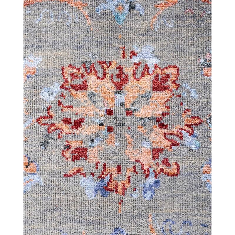 Ikat One-of-a-Kind Hand-Knotted Area Rug, Gray - 8' 1" x 10' 3"