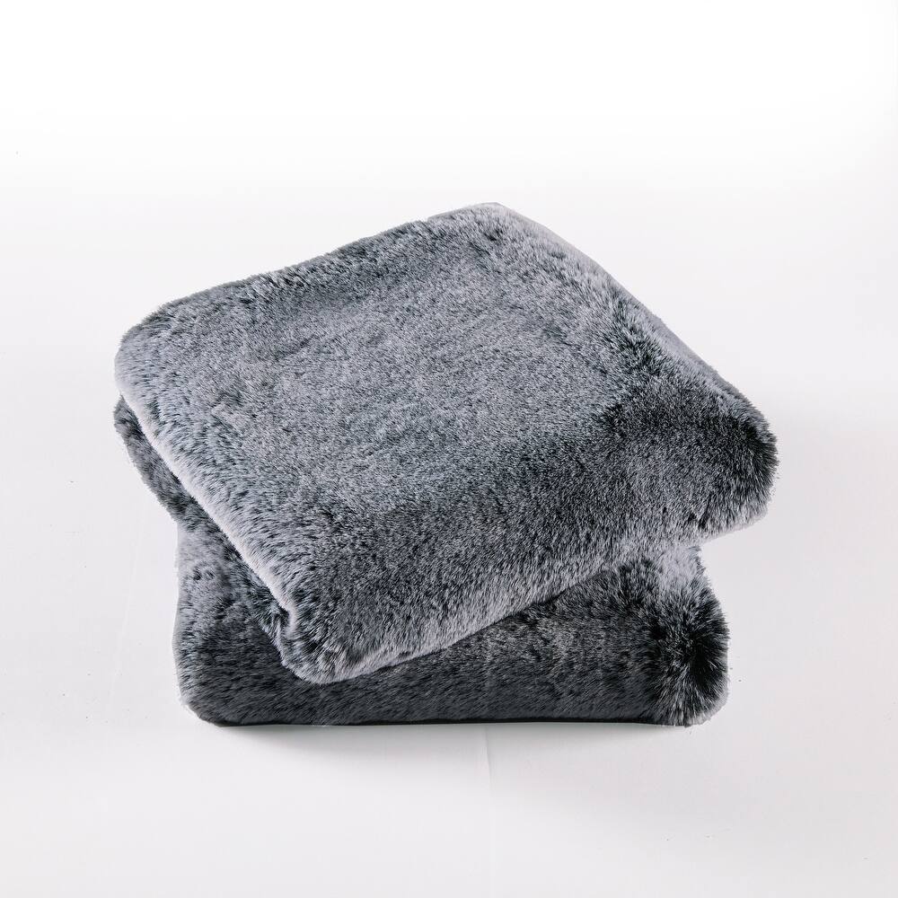 Serenta Heavy Fauxfur Pillow Shell 2 PC Set, NO INSERT