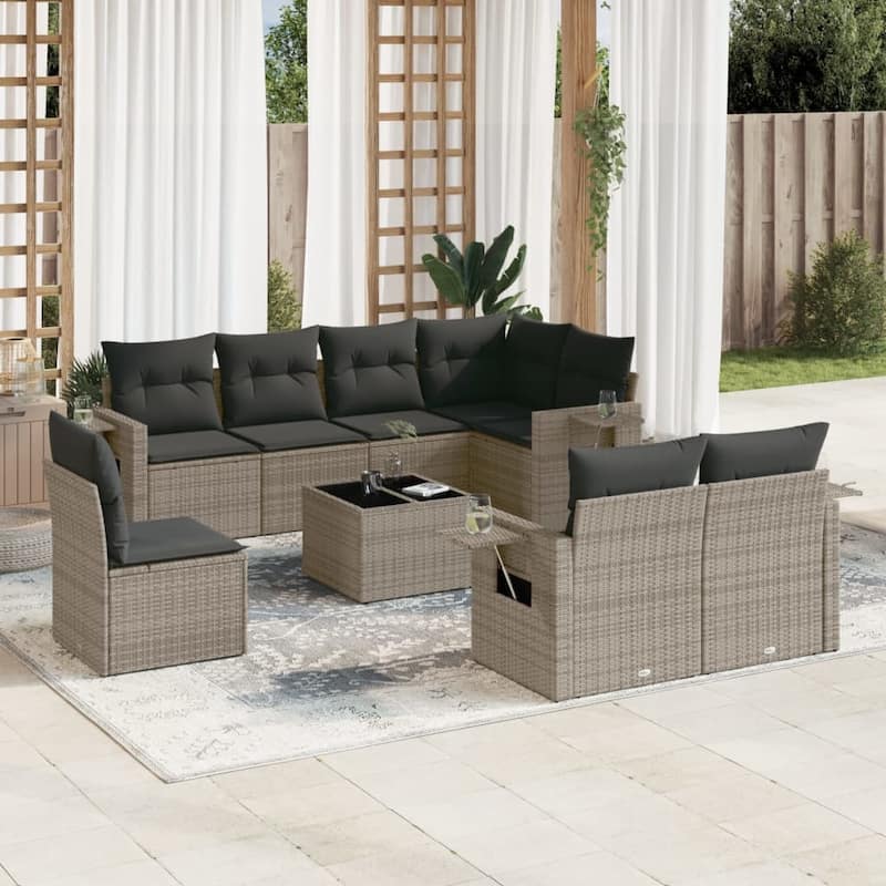 vidaXL Garden Sofa Set - Grey Without table