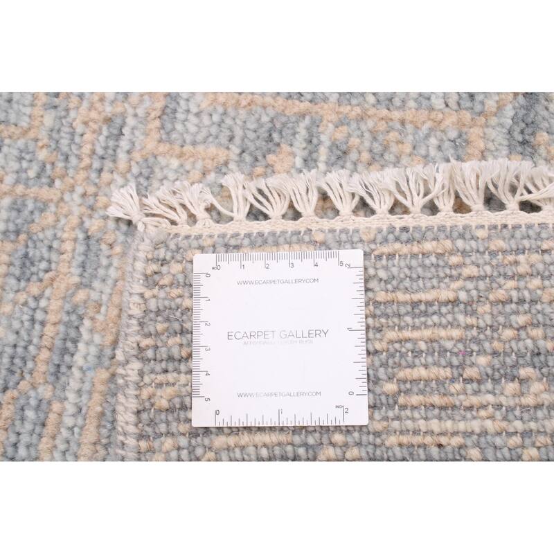 ECARPETGALLERY Hand-knotted Mystique Grey Wool Rug - 6'0 x 9'4