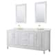 Option White / Giotto Quartz Top / Brushed Gold Hardware
