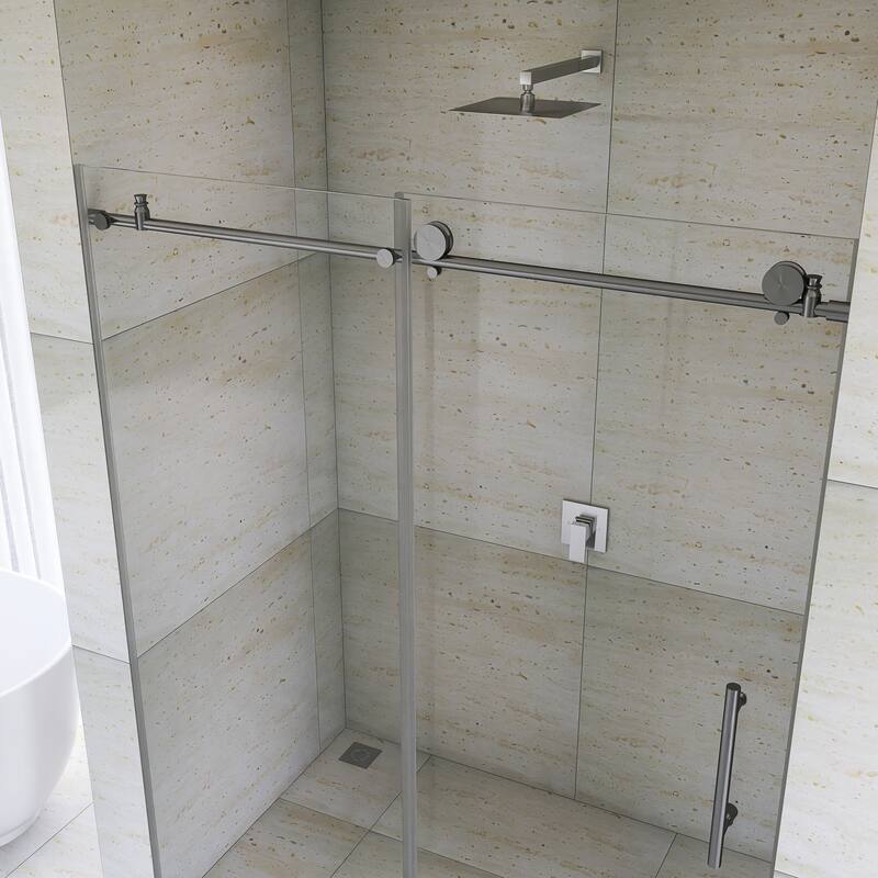 60" x 76" Sliding Frameless Shower Door - 60'' x 0.31'' x 76''