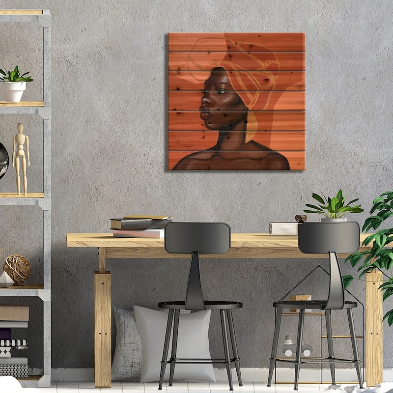 Adah Print On Wood by Bria Nicole - Multi-Color