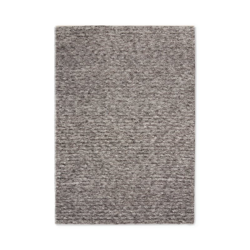 Calvin Klein Home Tulsa Modern Solid Shag Plush Area Rug - 4' x 6' - Grey - Rectangle