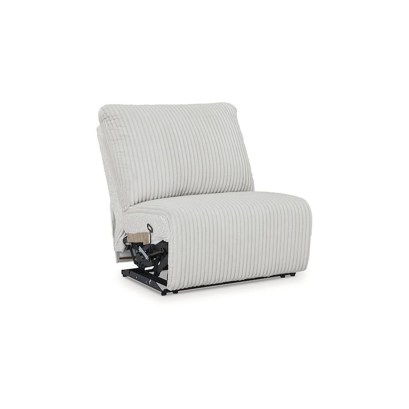Signature Design by Ashley Top Tier Light Gray 6-Piece Reclining Sectional with Chaise - 149.5"W x 132.5"D x 40"H