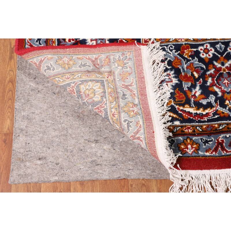 Floral Kashan Turkish Rug Dining Room Machine-Made Carpet - 9'10" x 12'8"