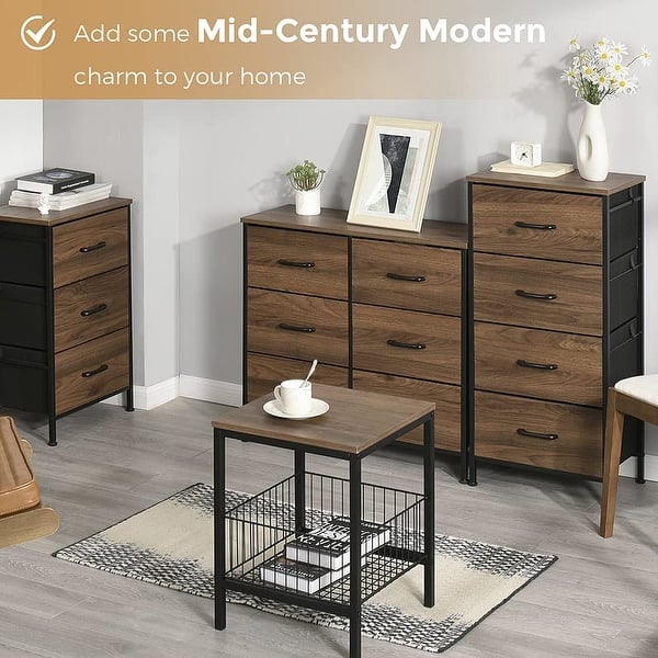 slide 1 of 24, YANXUAN Storage Dresser with Drawers, Wide Chest with Wood Top and Front for Bedroom, Closets, Hallway, Entryway