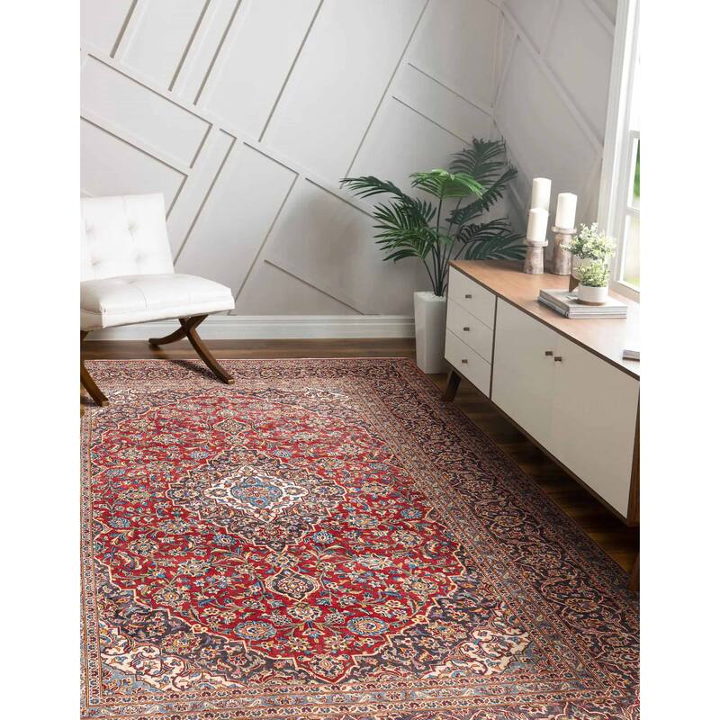 ECARPETGALLERY Hand-knotted Antalya Vintage Red Wool Rug - 8'0 x 11'4