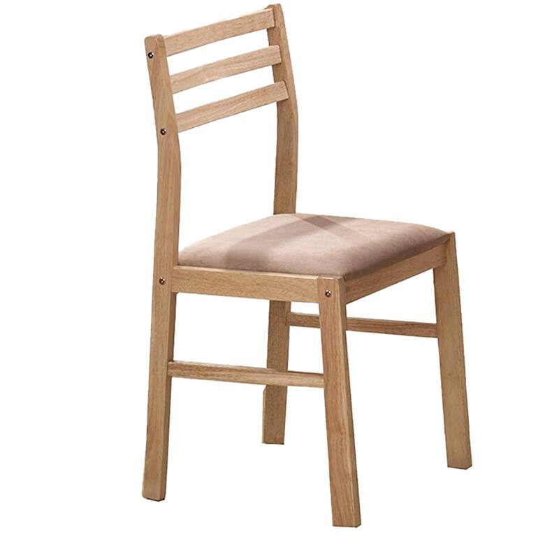 Sophisticated 3 Piece Wooden Table And Chair Set, Brown