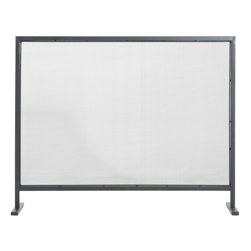 Christopher Knight Home - Regina Modern Iron Fireplace Screen with Fine Mesh Guard - 38" W x 30" H