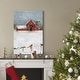 preview thumbnail 6 of 8, Christmas on the Farm II-Premium Gallery Wrapped Canvas - Ready to Hang