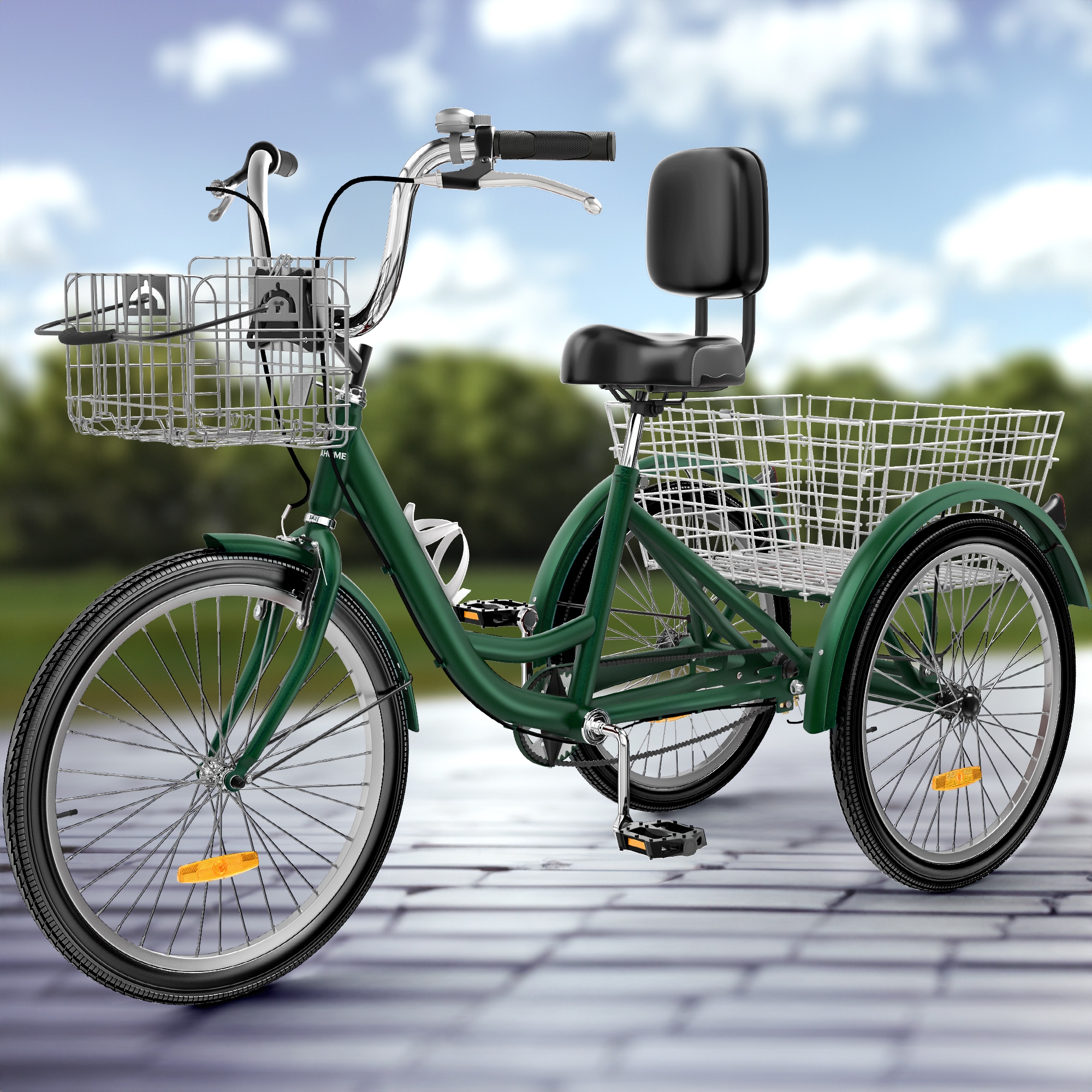 Rear basket for 3 wheel bike discount