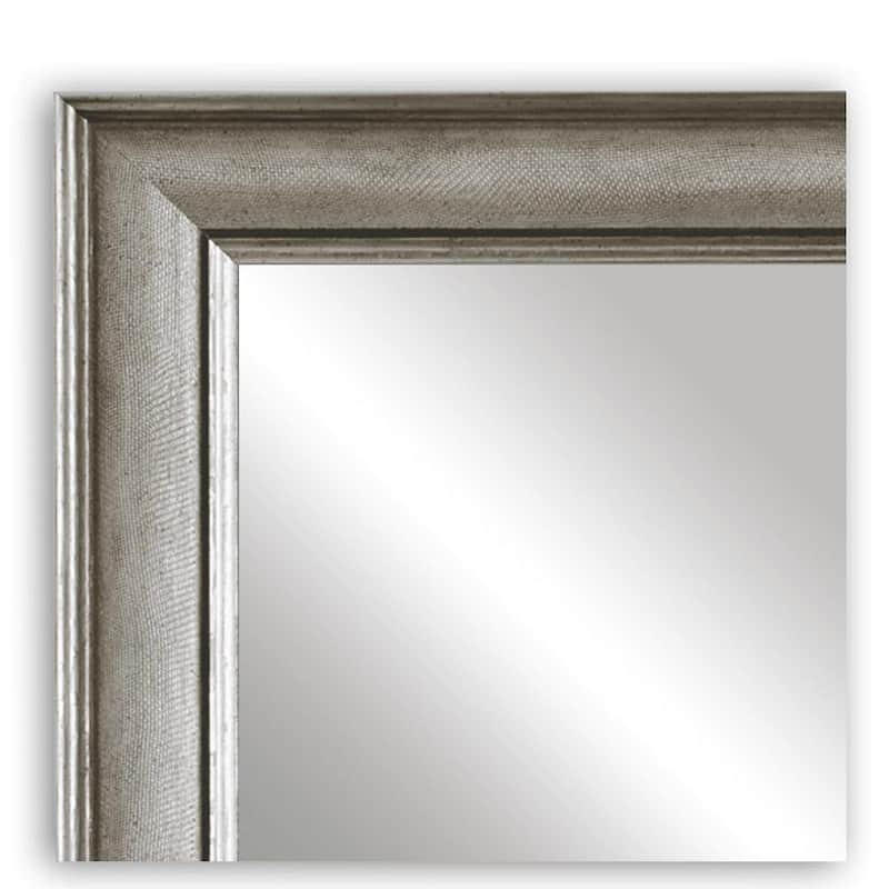 Frame My Mirror Blackened Satin Nickel Framed Vanity Mirror, Oxfordshire Design