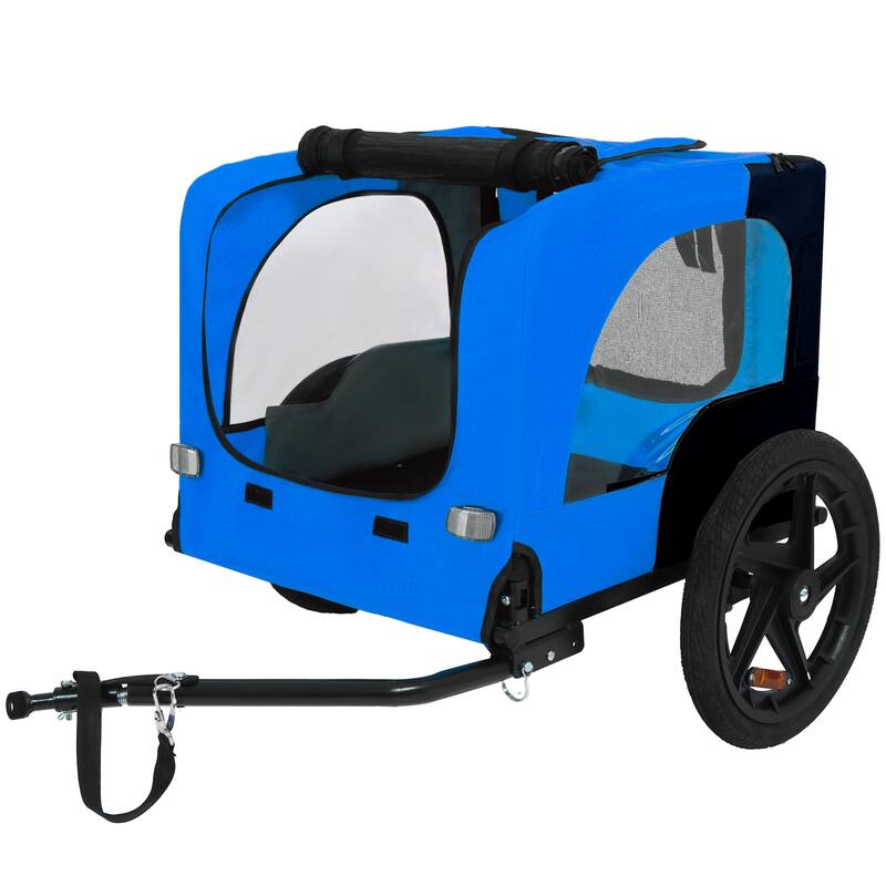 Pet Bike Trailer Dog Cart for Bicycle,Suitable for Small and Medium Pets, Easy Folding Cart Frame, Non-Slip Floor