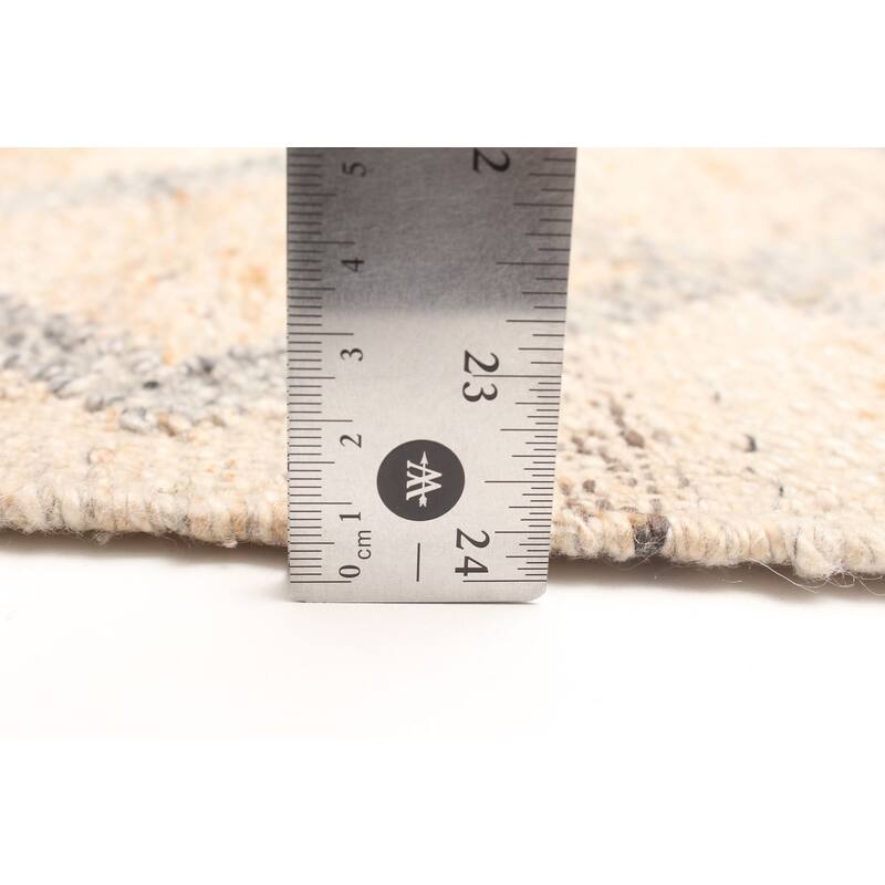 ECARPETGALLERY Flat-Weave Ankara FW Tan Wool Kilim - 5'5 x 7'8