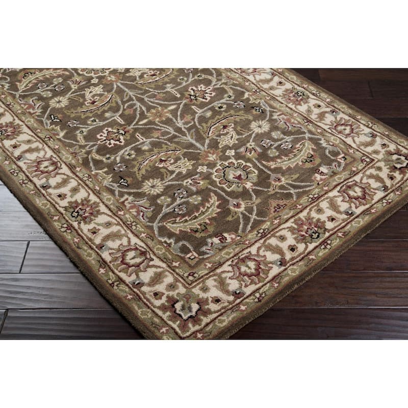 Livabliss Traditional Caesar Border Area Rug