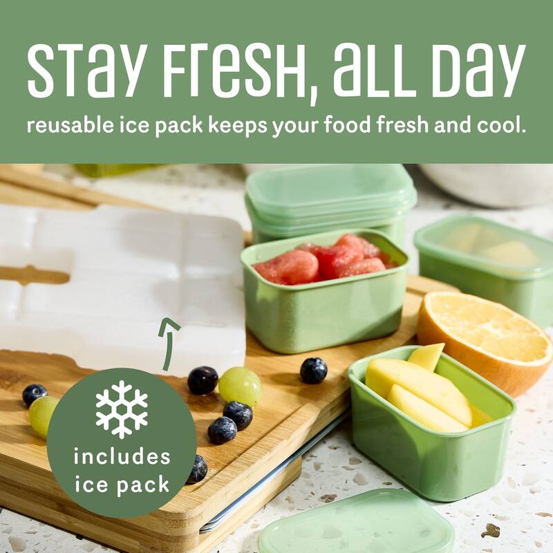 COOK WITH COLOR Snackle Box for Kids Lunch Box and Snack Container