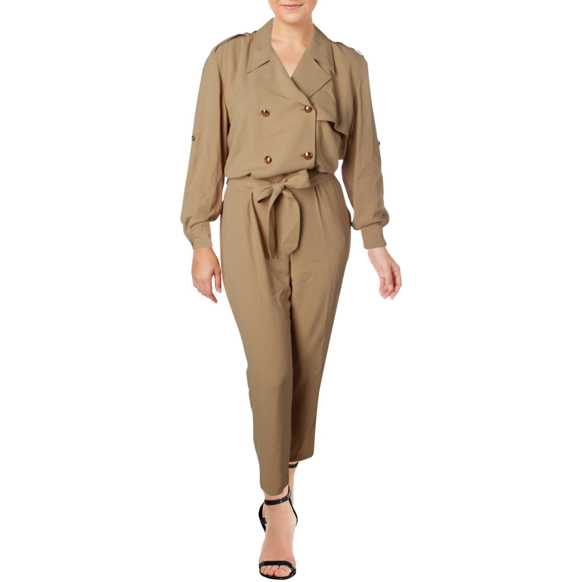 womens khaki jumpsuit