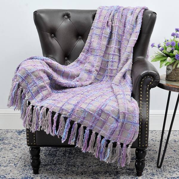 slide 2 of 20, Multicolor Chenille Throw Blanket