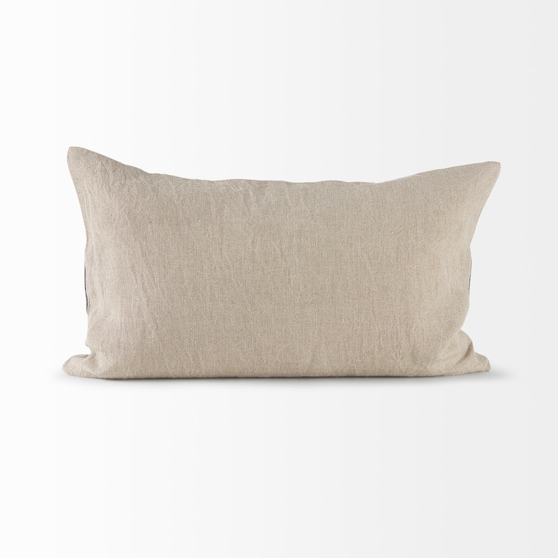 Raquel Beige & Black Plaid Decorative Pillow Cover