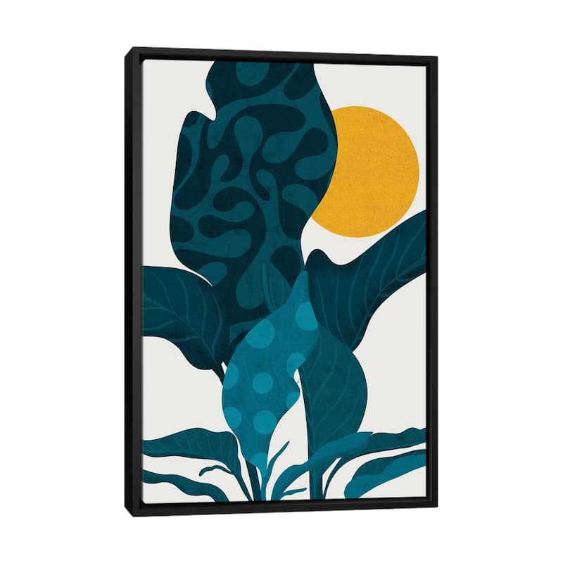 iCanvas "Life" by Reyna Noriega Framed Canvas Print - Black - 40x26