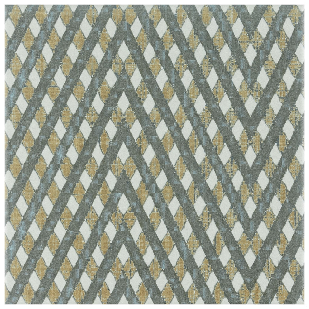 Merola Tile Boheme Grid 7-3/4" x 7-3/4" Ceramic Floor and Wall Tile
