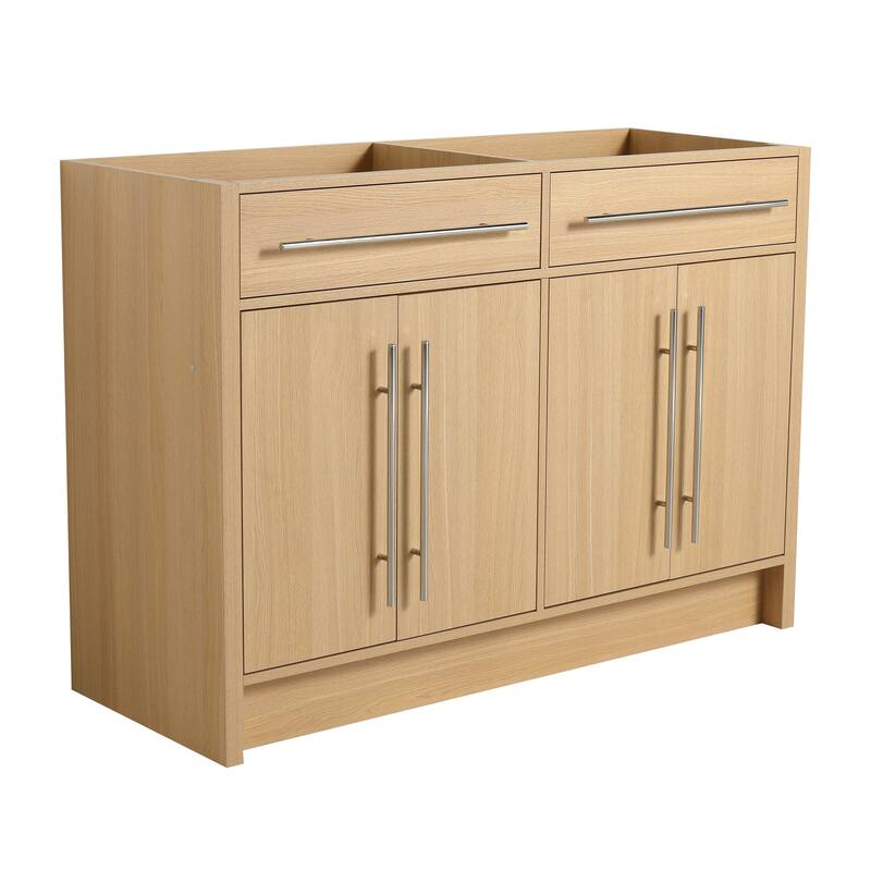 GDFStudio - Ravello Modern Freestanding Bathroom Vanity Cabinet with 4-Soft Closing Doors, Sink NOT INCLUDED - 48"