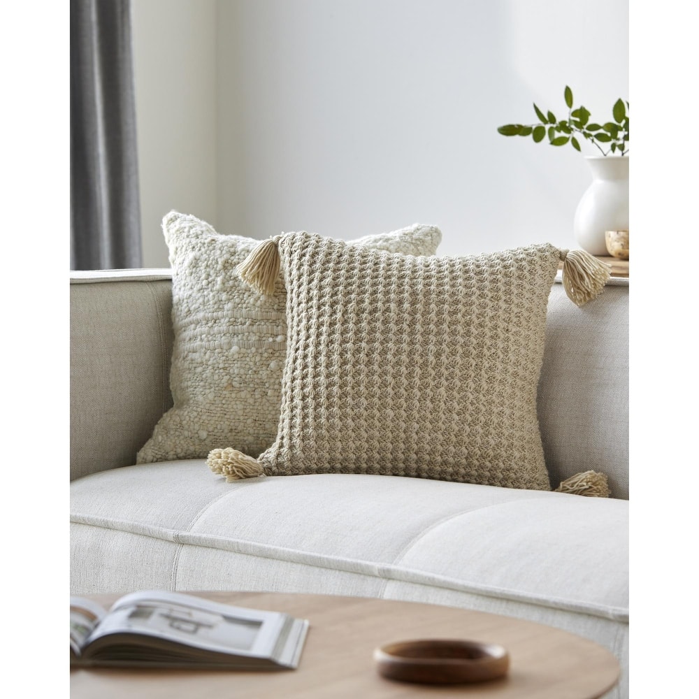Artistic Weavers Kalae Large Knit Crochet Pattern Throw Pillow