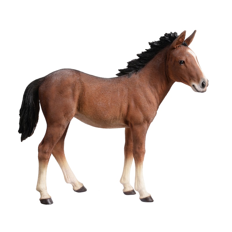 Standing Horse Outdoor Garden Statue - 15"