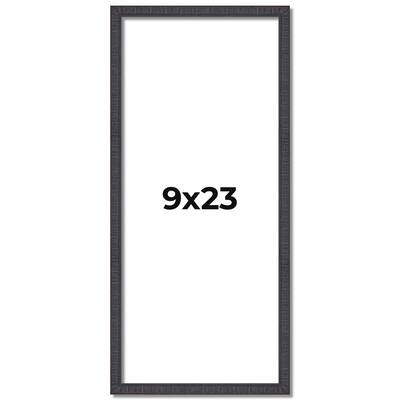 9x23 Frame Brown Solid Wood Picture Frame - Complete Modern Photo